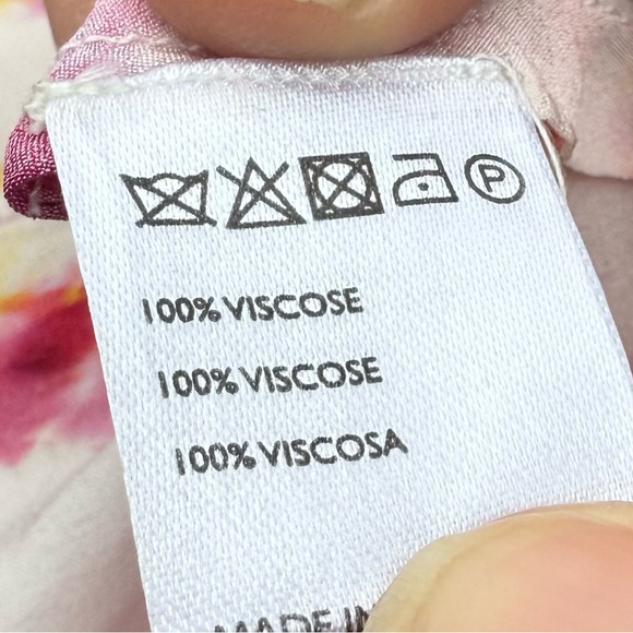 Anthropologie Pink and Yellow Kimono with Balloon Sleeves OS/Excellent condition - Picture 12 of 13